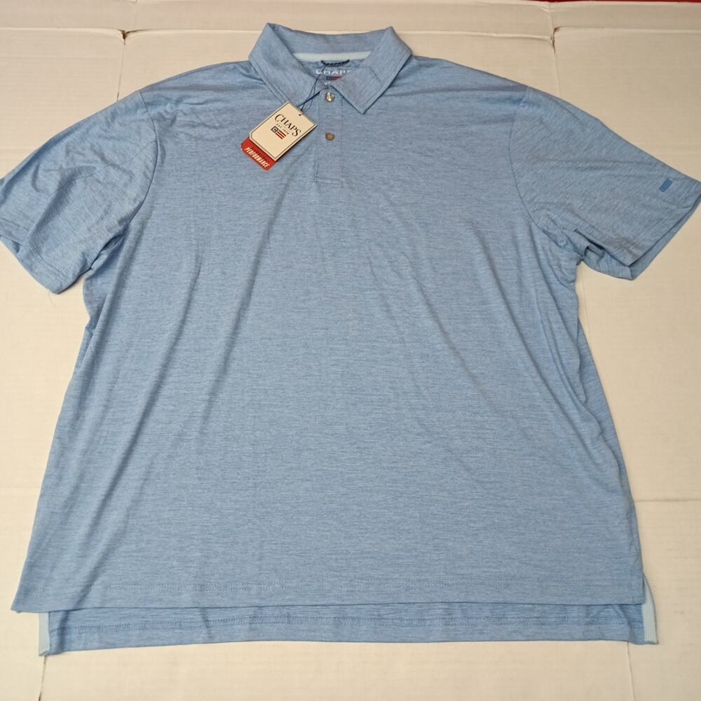 Chaps Everyday Performance Polo Shirt Men's‎ Size 2XL Blue